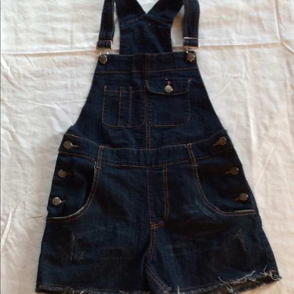 Girls denim shortalls - Picture 5 of 5